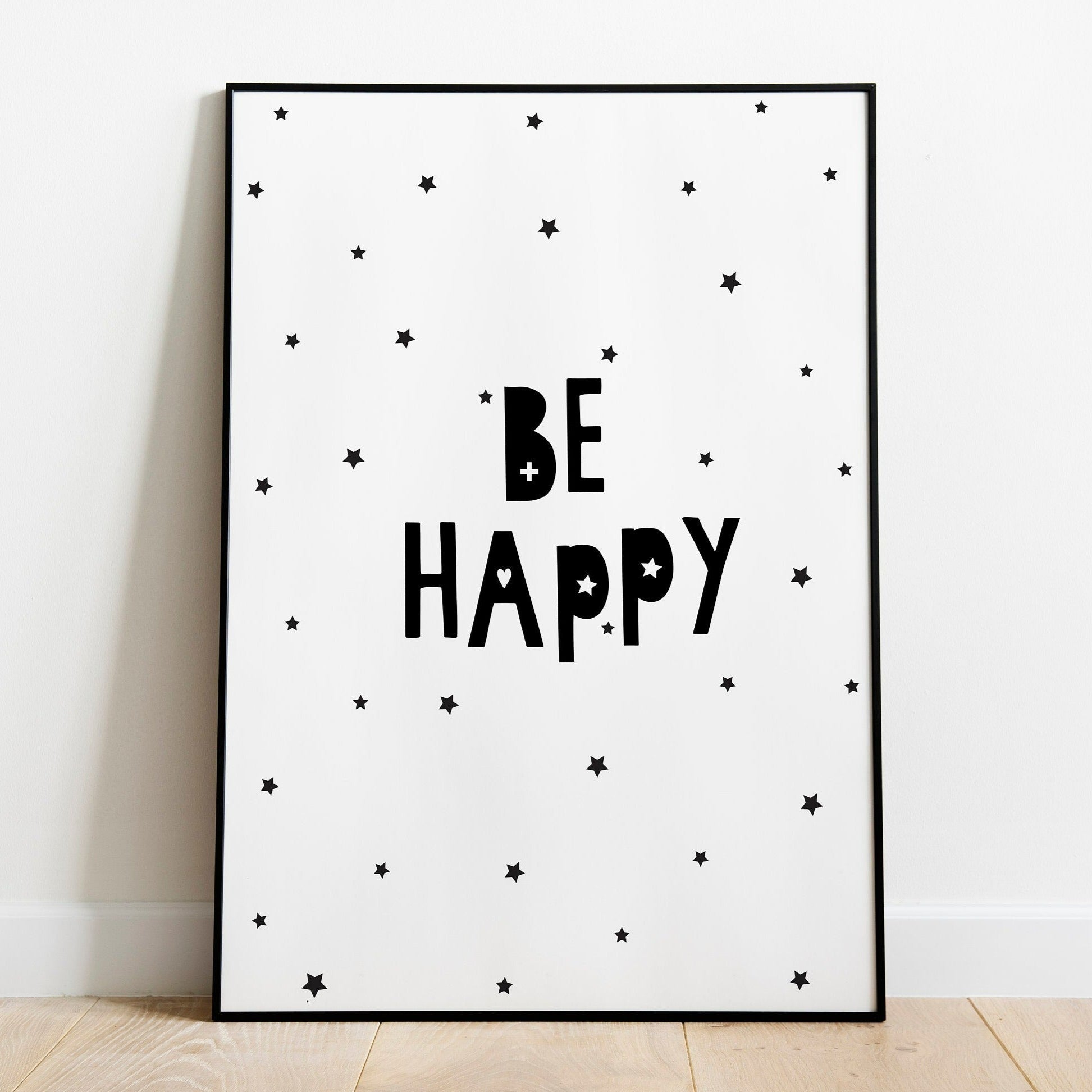 Be Happy Nursery Wall Print